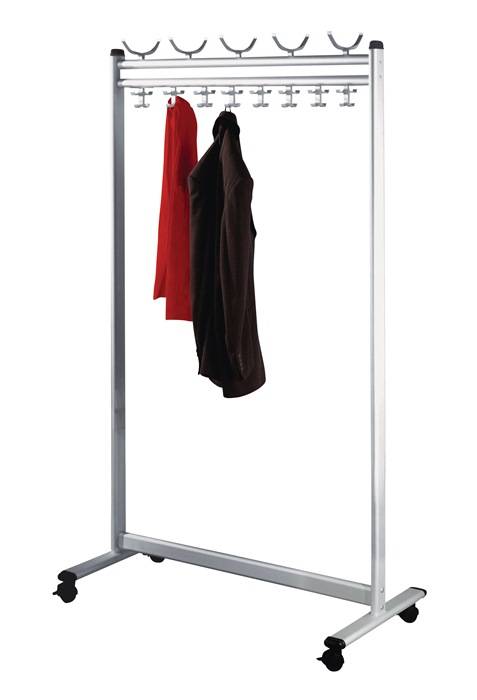 Reihengarderobenständer 14 Hut-/52 Mantelh.B.550mm H.1800mm