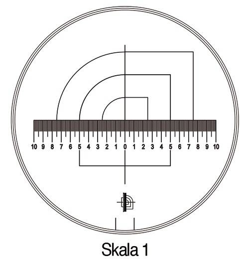 Messskala Tech-Line Skala-D.25/2,5mm Duo-Skala 1-Standard SCHWEIZER