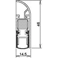 Türdichtung Schall-Ex® Applic A 1-s.L.930mm Alu.silber HLT ATHMER Türdichtung Schall-Ex® Applic A 1-s.L.930mm Alu.silber HLT ATHMER
