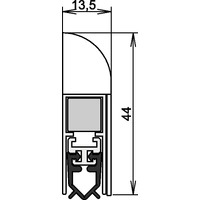 Türdichtung Wind-Ex 1-310 1-s.L.1110mm Alu.silberf.HLT ATHMER Türdichtung Wind-Ex 1-310 1-s.L.1110mm Alu.silberf.HLT ATHMER