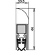 Türdichtung Wind-Ex 1-310 1-s.L.1110mm Alu.silberf.HLT ATHMER Türdichtung Wind-Ex 1-310 1-s.L.1110mm Alu.silberf.HLT ATHMER