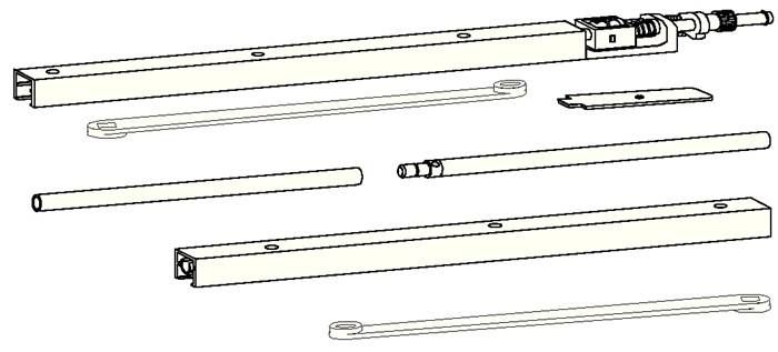 Gleitsch.G 96 GSR f.ITS 96 silber Bands.DORMAKABA