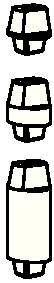 Ein abstrakter Pixel-Art-Bild mit rechteckigen Formen und Mustern in Schwarz und Weiß.