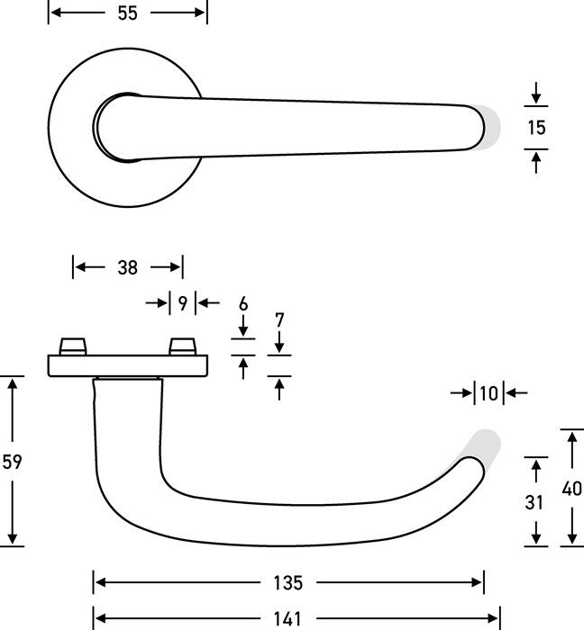Rosettengrt.12 1023 VA F69 U-Form WC DIN L/R D/D FSB