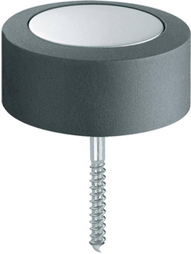 Boden-Türpuffer,24mm 0 38 3878,Alu F1,Ø48mm