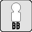 Ein leeres Avatar-Umriss mit der Beschriftung BB