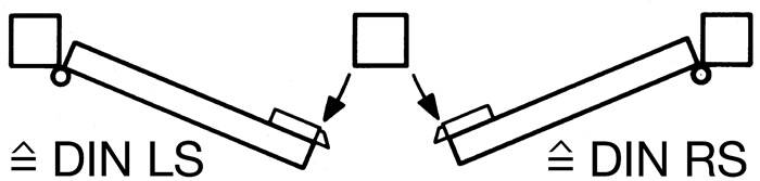 Auswärtsschloss 21 DIN re.PZW schwe.Ausf.auswärts Dornm.60mm AMF