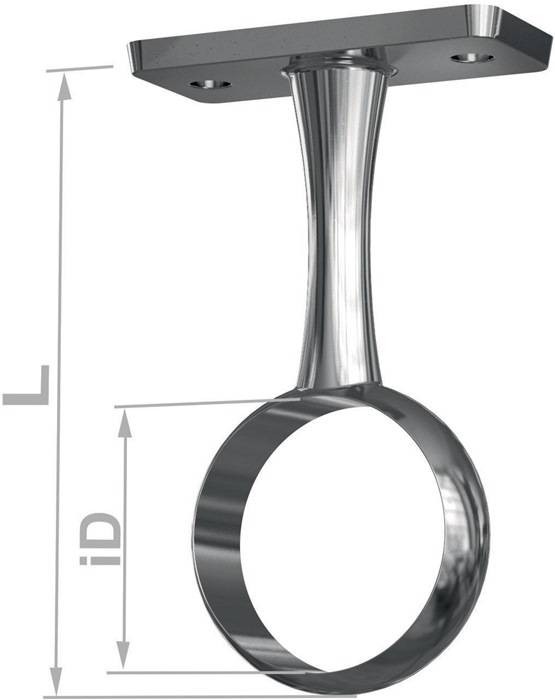 Mittelträger 11138 Zinkdruckg.verchr.Dm.D.25mm PG