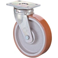 Schwerlast-Lenkrolle D.200mm Trgf.1000kg Guß-PU Platte L138xB110mm BS ROLLEN Schwerlast-Lenkrolle D.200mm Trgf.1000kg Guß-PU Platte L138xB110mm BS ROLLEN