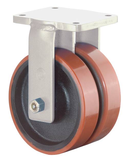 Dopp-Bockr.100mm S110.C10Platte,Polyure Guss,KL S110.C10.100