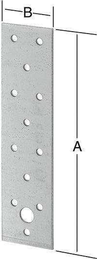 Lochplatten 100X300mm send.vz., CE