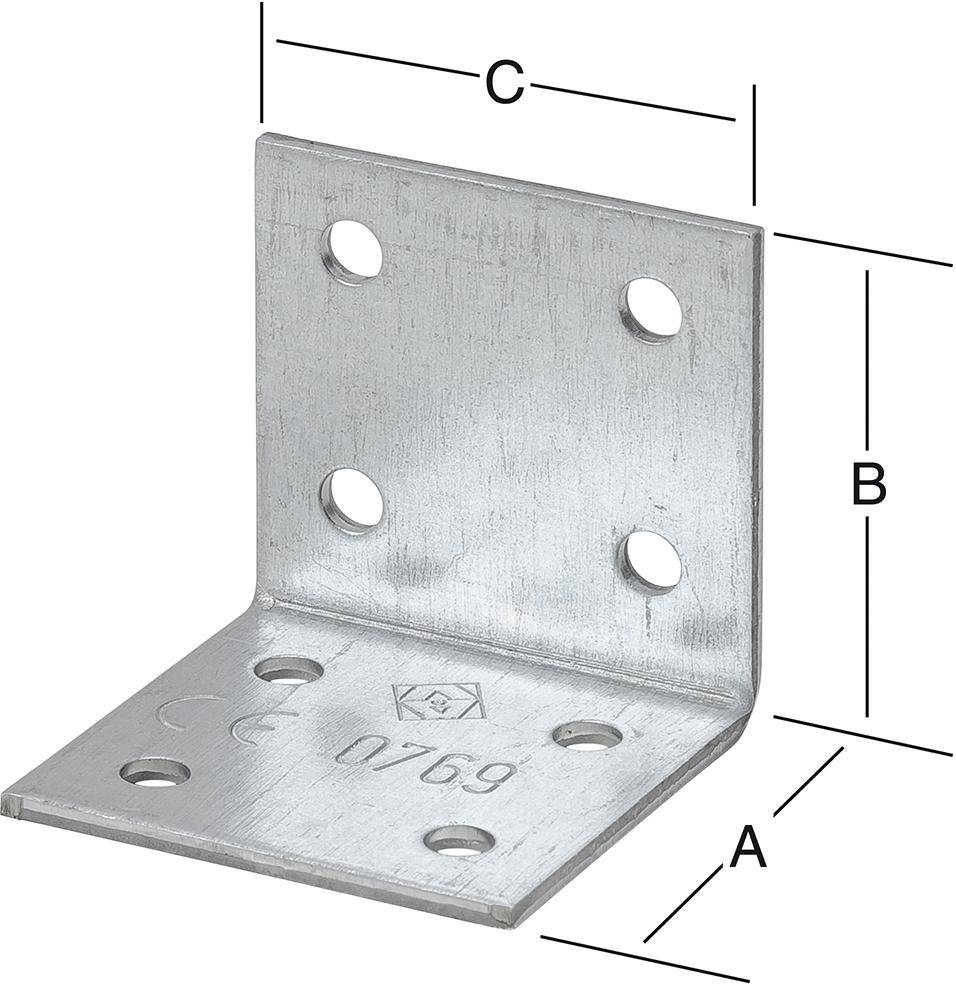 Winkelverbind. 70X70X55 send.vz., CE