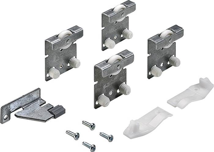 Schiebetürbeschlag Top Line 27 3-türig Komplett-Set 25kg DIN L/R Hettich