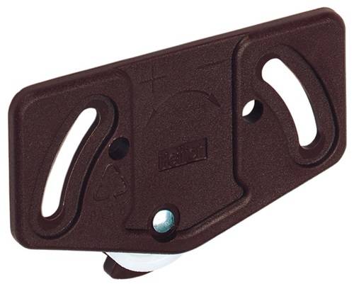 Laufteil f. Slide Line 55 höhenverstellbar Ku. braun dop. gel. Achse Hettich