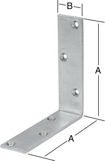 Balkenwinkel 150X40 mm verz.