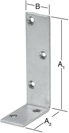 Starkwinkel 100x50x40mm verz.