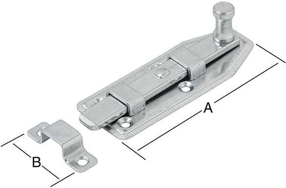 Fensterriegel gerade 60X25 vz.