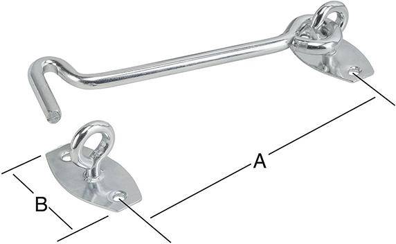 Sturmhaken m.Ösenplatte 120 mm vz