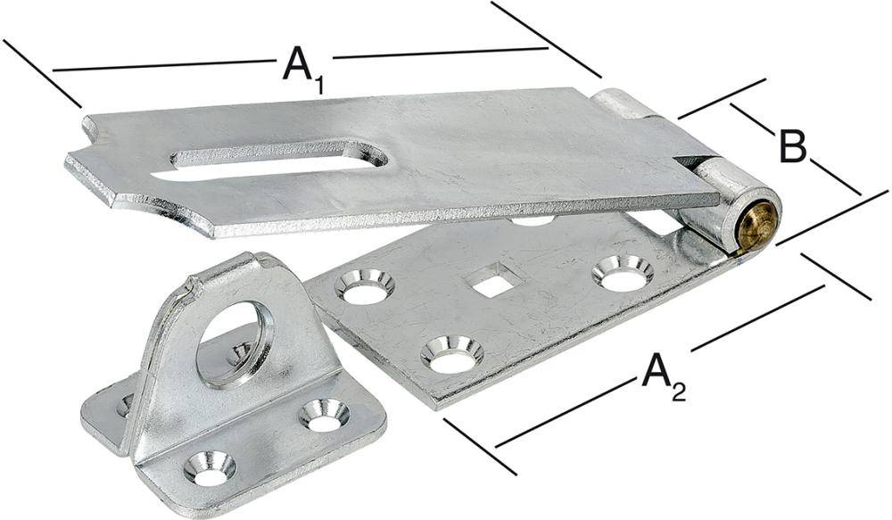 Überfalle stark mit Öse 125X38mm Nr. 21180Z