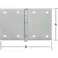 Ger.breites Scharnier 80X120mm,Est (V2A) Ger.breites Scharnier 80X120mm,Est (V2A)
