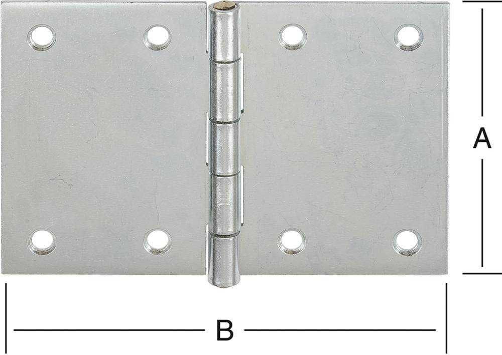 Scharnier breit 50x75 mm Edelstahl