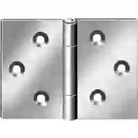Scharnier breit 50x75 mm Edelstahl Scharnier breit 50x75 mm Edelstahl