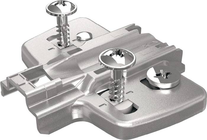 Kreuzplatte Sensys STA vern.3mm Pilotz.u.Spez.-Schr.HETTICH