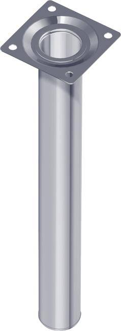 Stahlrohrmöbelfüsse weiss 800mm rund 30mm D