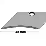 Teppichschiene B.30mm L.1000mm Alu. silberf. elox. gewölbt mittig gel. Teppichschiene B.30mm L.1000mm Alu. silberf. elox. gewölbt mittig gel.