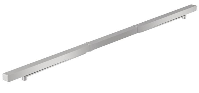 Ein langer, rechteckiger Metallträger mit glatter Oberfläche, der wahrscheinlich in der Baubranche oder als strukturelles Stützelement verwendet wird.