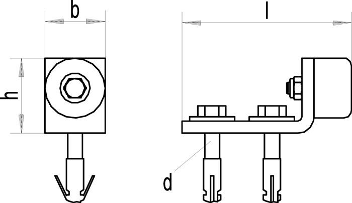 Torpuffer 360 STA verzinkt,gelb 200kg HELM