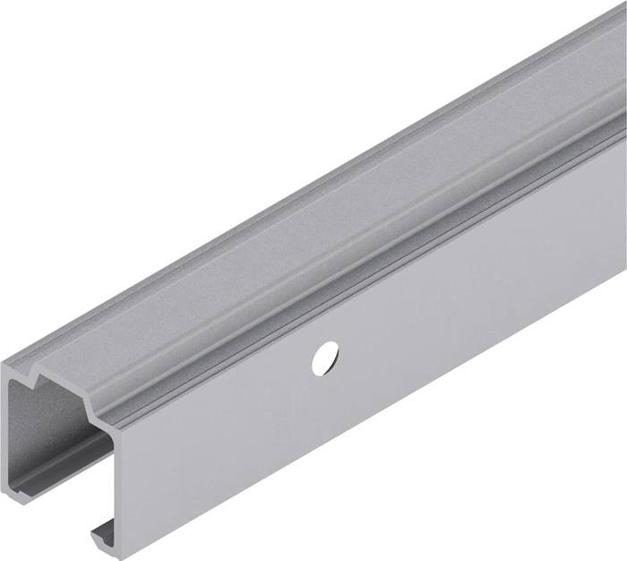 Laufschiene 53/73 Alu.EV1 elox.Lager-L.1300mm Wm.HELM