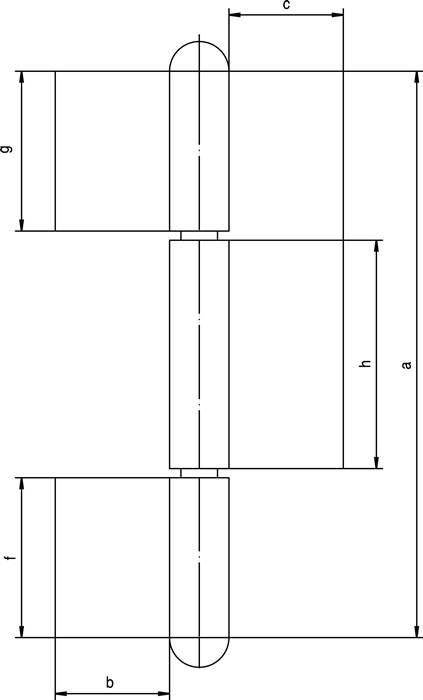 Konstruktionsband KO 8 Band-L.220mm Lappenbreite 50mm STA blk