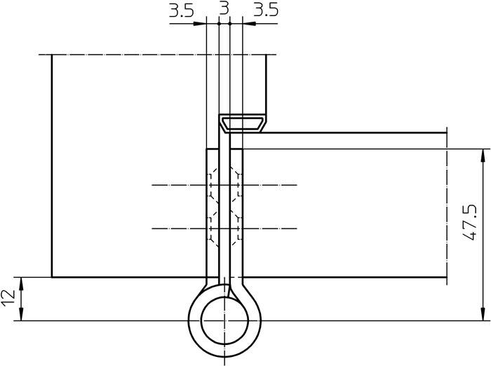 Objektband VARIANT VN 2929/100 VA ma geb.100kg 20mm DIN L/R stu.Tür SIMONSWERK