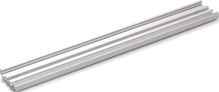 Zargenausgleichsprofil Wm.Alu.Edelstahl-Look L.2450mm Levolan 60/120 GEZE