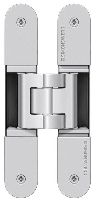 Objektband Tectus® TE 340 3D STA Edelstahl-Look 80kg DIN L/R stu.Tür SIMONSWE…