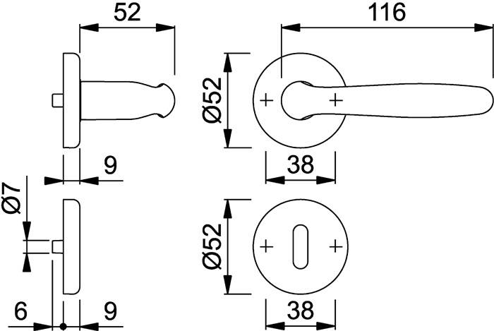 Rosettengrt.Roissy M1941/17KV/17KVS MS F71 rd.OB DIN L/R D/D HOPPE…