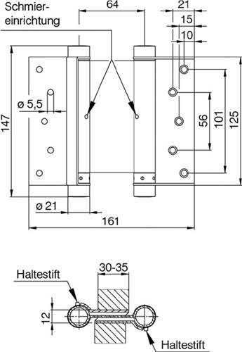 Pendeltürband STA verz.Gr.42 L.200mm 70kg TS 45-50mm