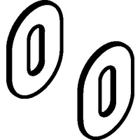 Schlüsselrostten-Paar 306XAM VA XA Schildst.1,5mm BB ov.HEWI Schlüsselrostten-Paar 306XAM VA XA Schildst.1,5mm BB ov.HEWI