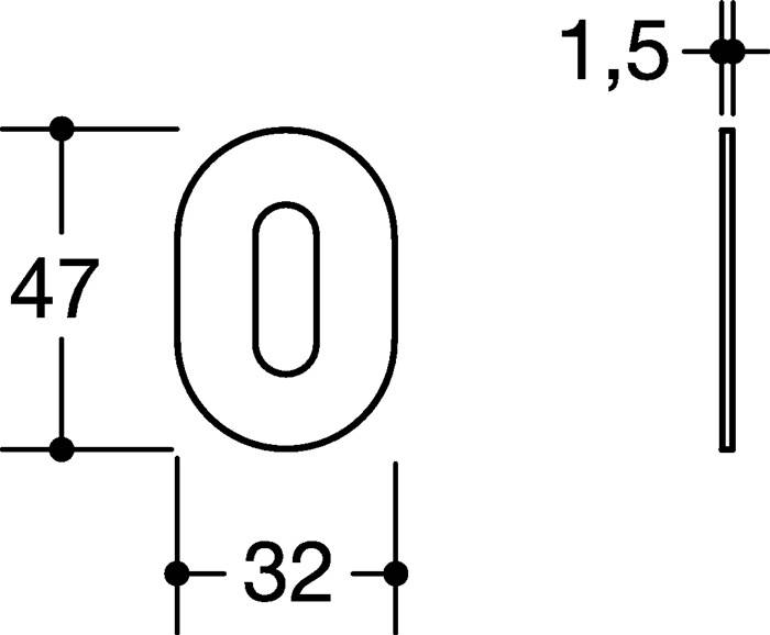 Schlüsselrostten-Paar 306XAM VA XA Schildst.1,5mm BB ov.HEWI