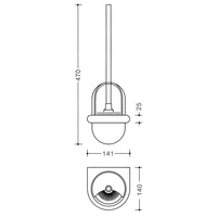 WC-Bürstengarnitur 477.20.100 PA 99 reinweiß HEWI WC-Bürstengarnitur 477.20.100 PA 99 reinweiß HEWI