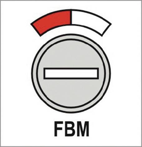 Frei-Besetzt-Garnitur 270XAH02.130 VA rd.FBM DIN L/R D/D HEWI