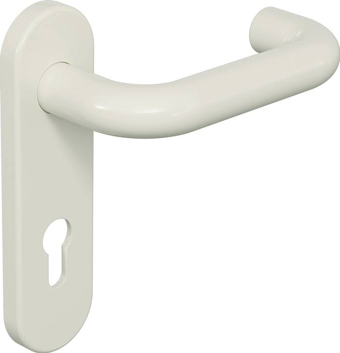 Kurzschildgarnitur 111R01.110 99 Ku.99 PZ rd Drückergrt.HEWI