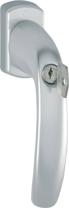 Fenstergriff NY 0810S/U10 Alu.F9016/verkehrsweiß 32mm abschl.HOPPE