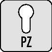 HOPPE Langschildgarnitur Stockholm 53/273P/1140 Aluminium F1 PZ 72 mm