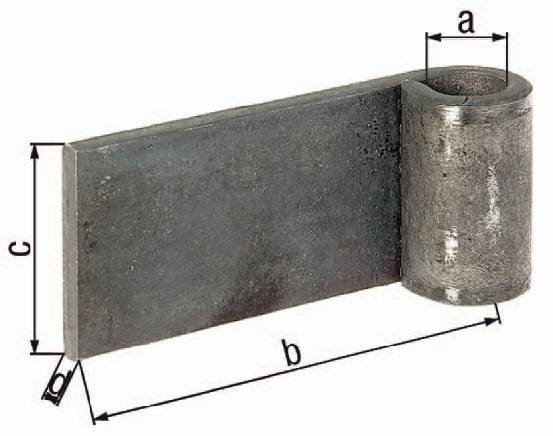 Anschweißband 16x75x45x5mm STA roh GAH