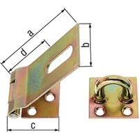Sicherheits-Überfalle L.93x38mm B.37mm STA galv. gelb verz. GAH Sicherheits-Überfalle L.93x38mm B.37mm STA galv. gelb verz. GAH