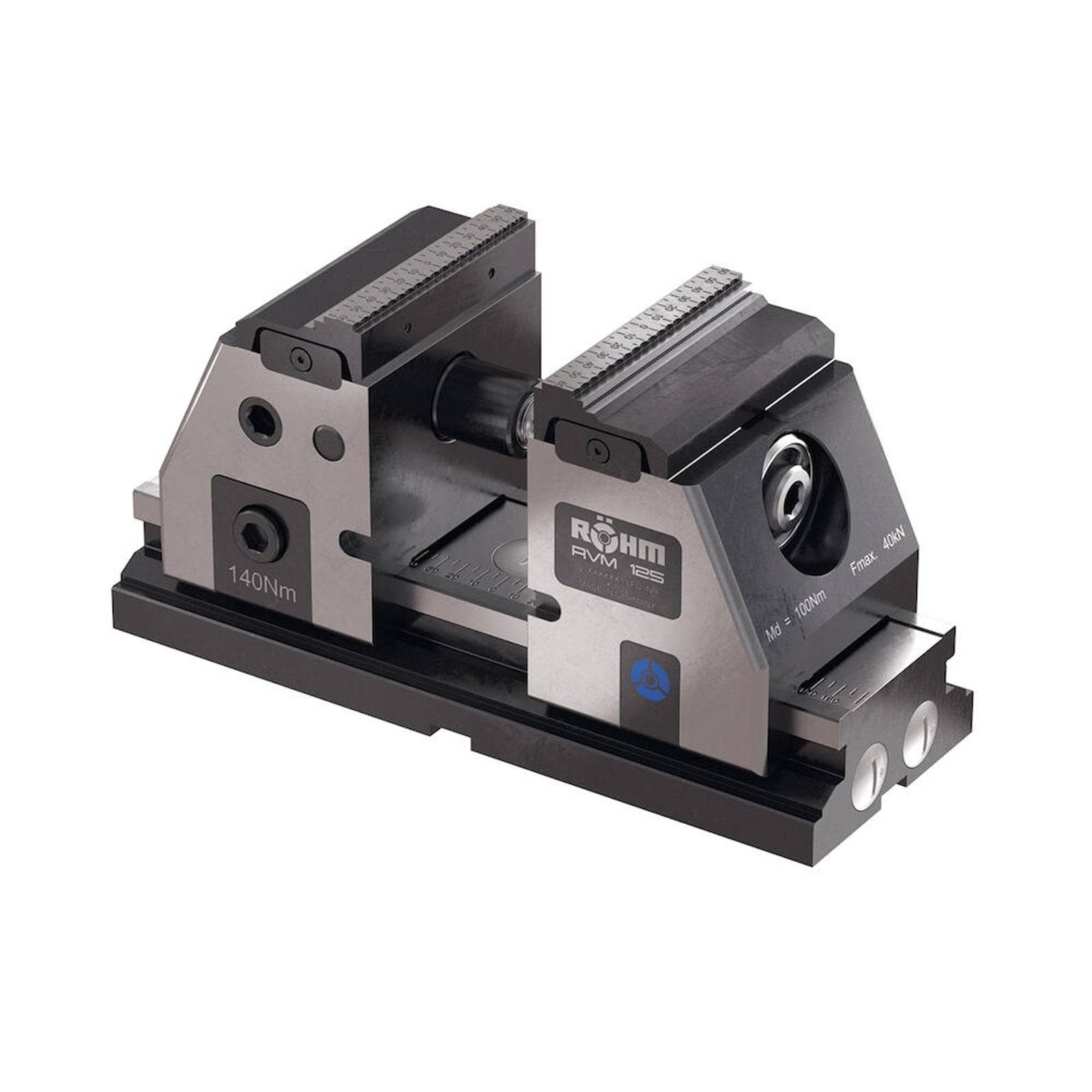 Röhm Normalbacken SGN, Größe 2-3, Breite 125, eine Seite glatt, eine Seite gerillt, Lieferumfang Stück - 178112