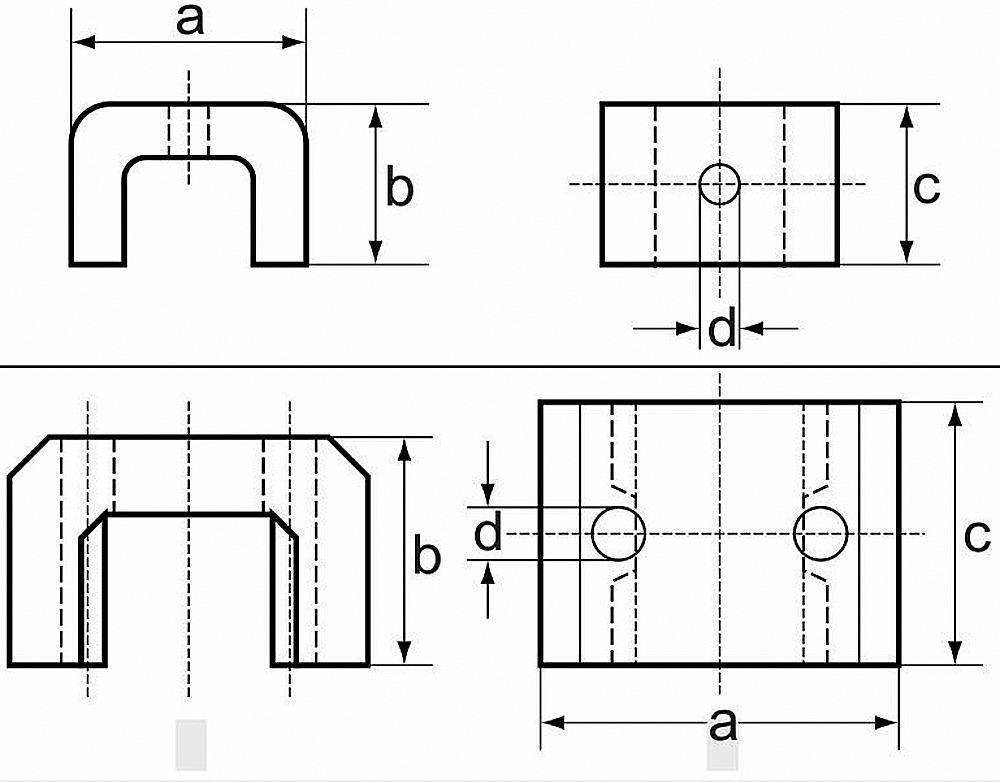 Hufeisenmagnet 30,0x20,0x20,0mm Beloh
