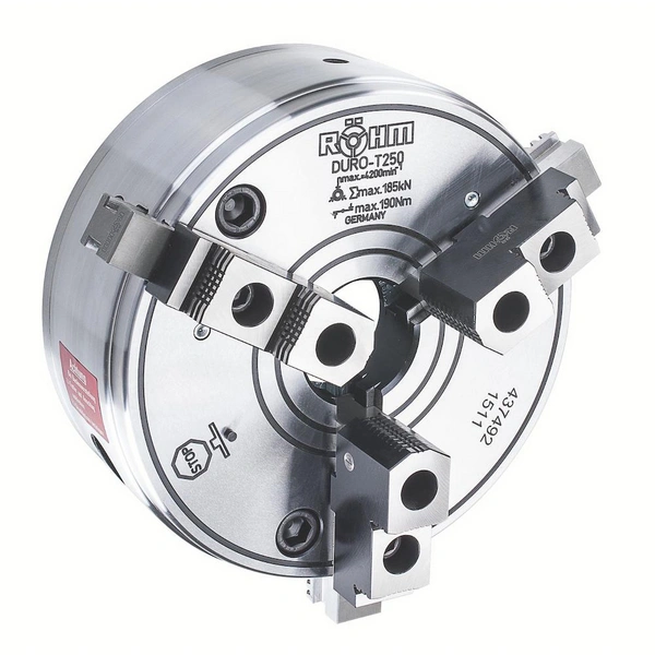 Röhm DURO-T 250, 3-Backen, Zylindrische Zentrieraufnahme, Grund- und Aufsatzbacken - 437492 Röhm DURO-T 250, 3-Backen, Zylindrische Zentrieraufnahme, Grund- und Aufsatzbacken - 437492